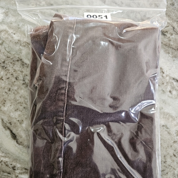 OJAI Brown Denim Corduroy Skirt with scalloped freyed hem Size 8 - Picture 7 of 7